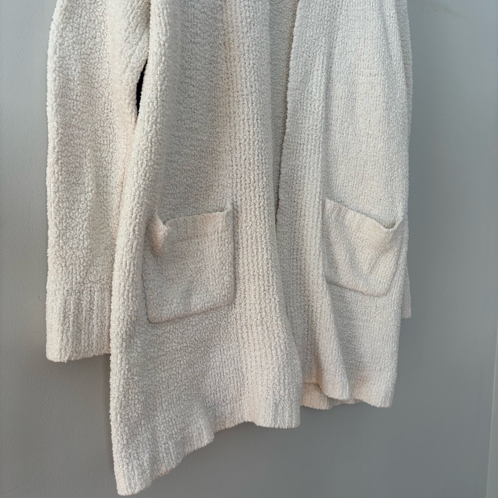 Young, Fabulous & Broke Ivory Teddy Bear Knit Open Front Cardigan – Size Small - Picture 3 of 10